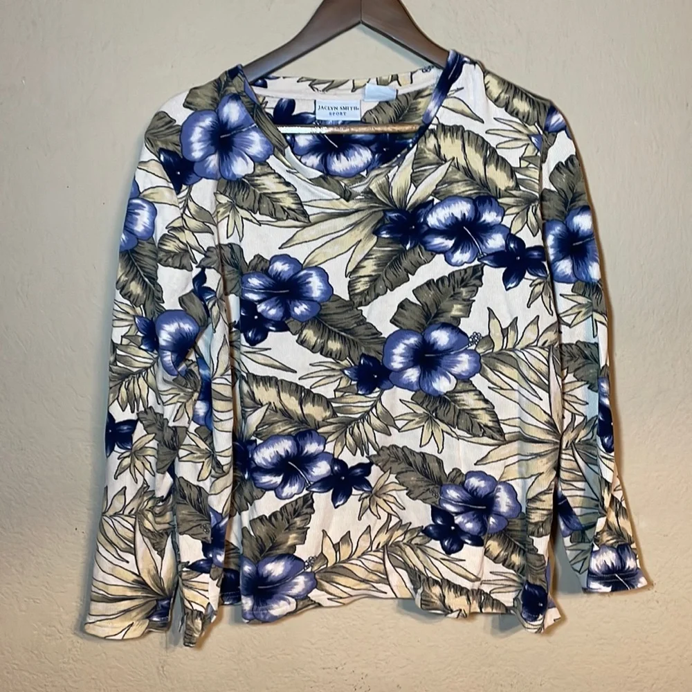 Tropical Print Top - Picture 1 of 6